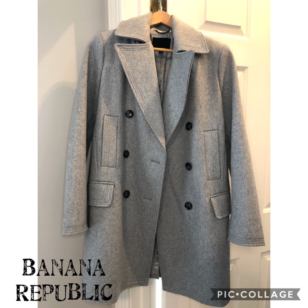 LUX ❤️ Banana Republic Wool Coat Topper XS S